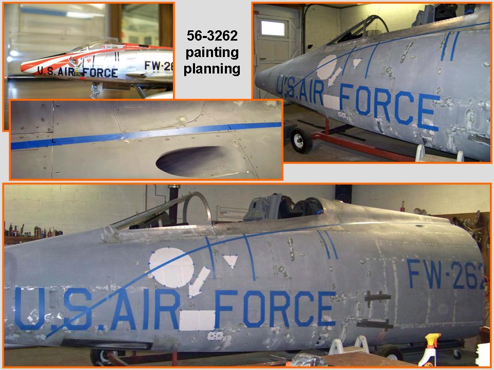 Composite picture of the lettering, templates, and color panel marking. 
            Click on the picture to enlarge it.